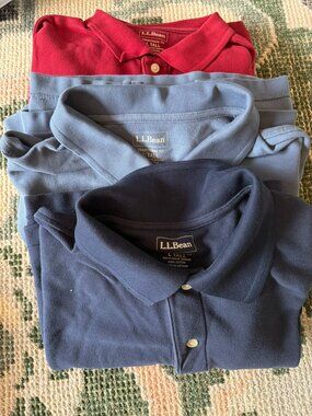 L.L.Bean Men’s Long Sleeve Polo Bundle
